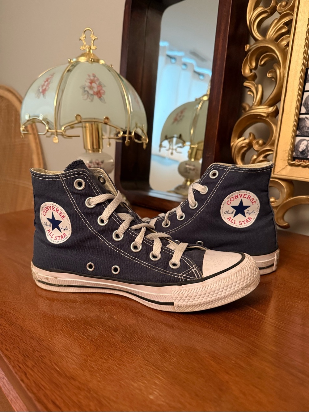 Converse Navy Blue High-Top Sneakers